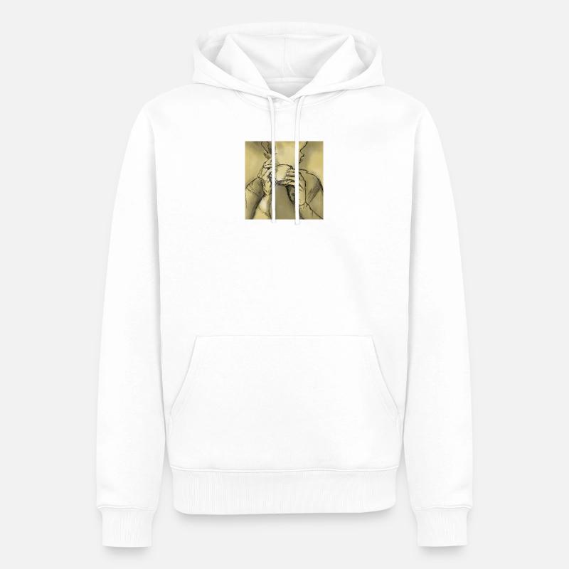 100e6d2e-bf9a-46fb-bc7b-516ae2e0bc30 - Männer Premium Bio Hoodie - Weiß