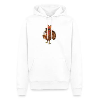Truthahn Kaffee Liebhaber Lustig Thanksgiving Vibe - Männer Premium Bio Hoodie - Weiß - Vorne - Nico (187cm)