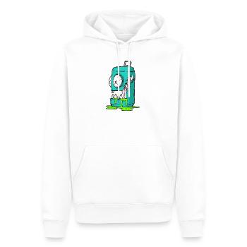 Monster Dose Cartoon Comic - Männer Premium Bio Hoodie - Weiß - Vorne - Nico (187cm)