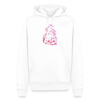 Graphismes motocross pour le motocross - Sweat à capuche Premium bio Homme - blanc - Devant - Nico (187cm)