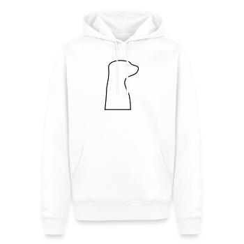 Suricate - Sweat à capuche Premium bio Homme - blanc - Devant - Nico (187cm)