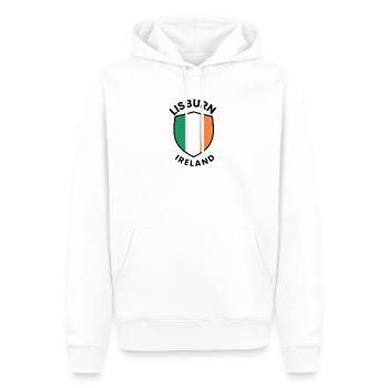Lisburn-Flagge Irlands Schild - Männer Premium Bio Hoodie - Weiß - Vorne - Nico (187cm)
