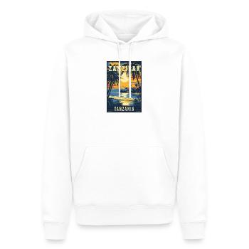 Explore Tropical Zanzibar in Tanzania - Männer Premium Bio Hoodie - Weiß - Vorne - Nico (187cm)