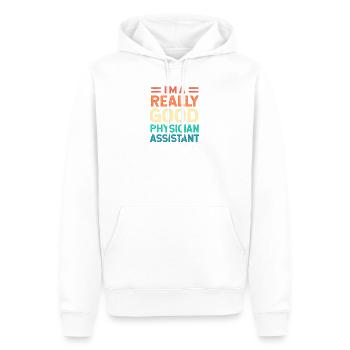 MFA PA Arzthelferin Pflege Physician Assistant - Männer Premium Bio Hoodie - Weiß - Vorne - Nico (187cm)