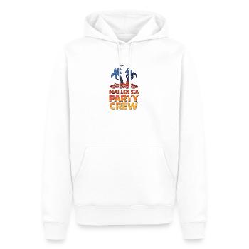 Mallorca Party Crew - Sweat à capuche Premium bio Homme - blanc - Devant - Nico (187cm)