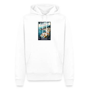 Erleben Sie den Inselcharme von Korfu in Griechenland - Männer Premium Bio Hoodie - Weiß - Vorne - Nico (187cm)