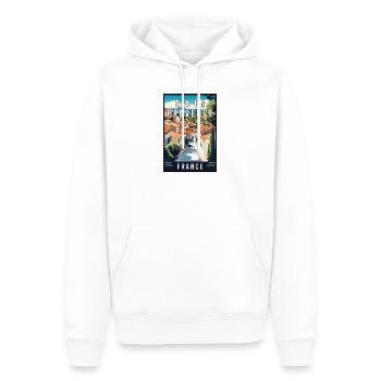 Experience Charming Aix-en-Provence in France - Men’s Premium Organic Hoodie - white - Front - Nico (187cm)