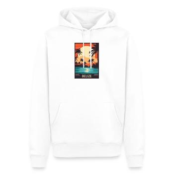 Erleben Sie das tropische Paradies von Belize - Männer Premium Bio Hoodie - Weiß - Vorne - Nico (187cm)