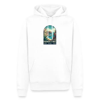 Explore Coastal Splendor Polignano a Mare in Italy - Men’s Premium Organic Hoodie - white - Front - Nico (187cm)