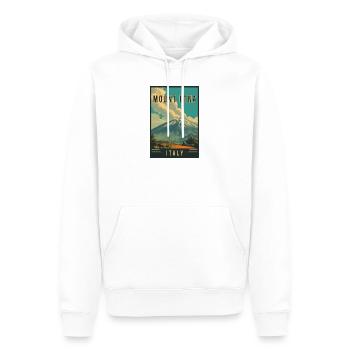 Explorez Volcano Adventure et le mont Etna en Italie - Sweat à capuche Premium bio Homme - blanc - Devant - Nico (187cm)