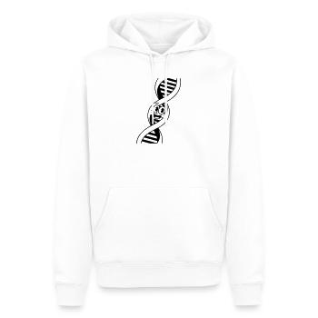 DNA - Männer Premium Bio Hoodie - Weiß - Vorne - Nico (187cm)