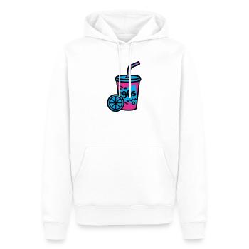 90s Retro Becher Slush Sommer - Männer Premium Bio Hoodie - Weiß - Vorne - Nico (187cm)