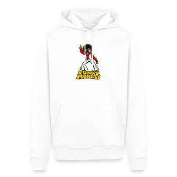 Funky Monkey - Männer Premium Bio Hoodie - Weiß - Vorne - Nico (187cm)