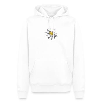 Edelweiß - Männer Premium Bio Hoodie - Weiß - Vorne - Nico (187cm)