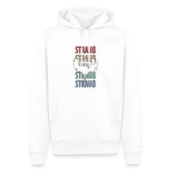 Strauß Ostrich Vogel Strauß Ornithologie - Männer Premium Bio Hoodie - Weiß - Vorne - Nico (187cm)