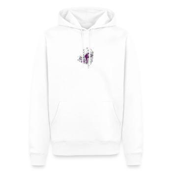 Sport GRS avec ruban - Sweat à capuche Premium bio Homme - blanc - Devant - Nico (187cm)