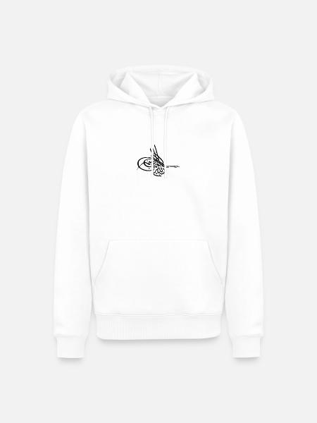 Osmanli - Sweat à capuche Premium bio Homme - blanc