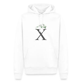 X with Shamrocks - Men’s Premium Organic Hoodie - white - Front - Nico (187cm)
