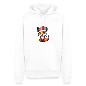 Fuchs Weihnachten Christmas - Männer Premium Bio Hoodie - Weiß - Vorne - Nico (187cm)