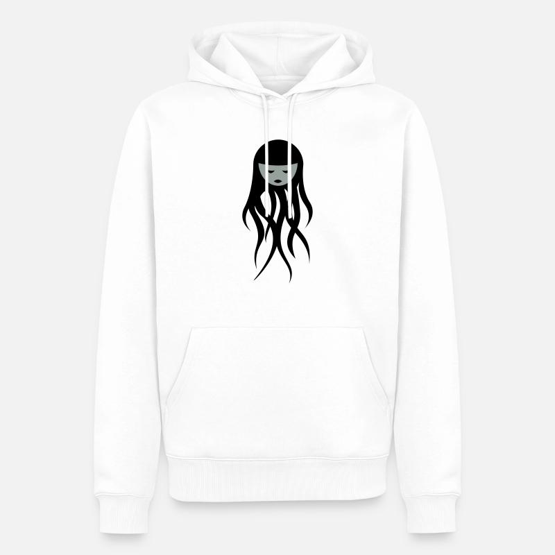 ghostesse - Männer Premium Bio Hoodie - Weiß