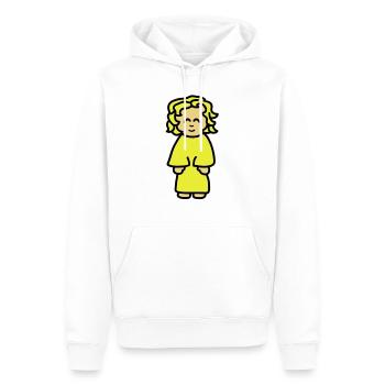 girl - Sweat à capuche Premium bio Homme - blanc - Devant - Nico (187cm)