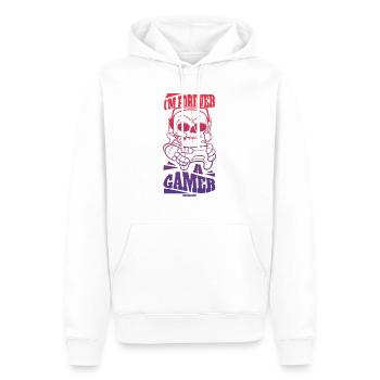 Game Nerd Game Console Gaming Play Gamepad - Men’s Premium Organic Hoodie - white - Front - Nico (187cm)