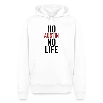 Kein Austin Kein Leben - Männer Premium Bio Hoodie - Weiß - Vorne - Nico (187cm)