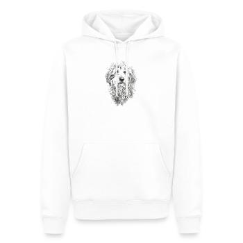 Bergamasker Hirtenhund Schäferhund Bergamasco Hund - Männer Premium Bio Hoodie - Weiß - Vorne - Nico (187cm)