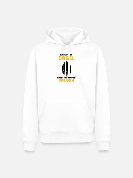 Orgel - Männer Premium Bio Hoodie - Weiß