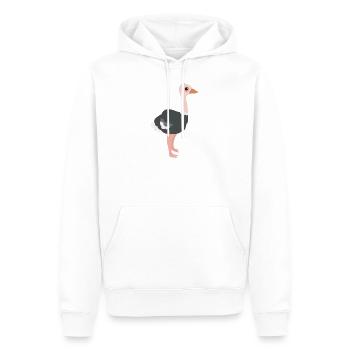 Strauß - Männer Premium Bio Hoodie - Weiß - Vorne - Nico (187cm)