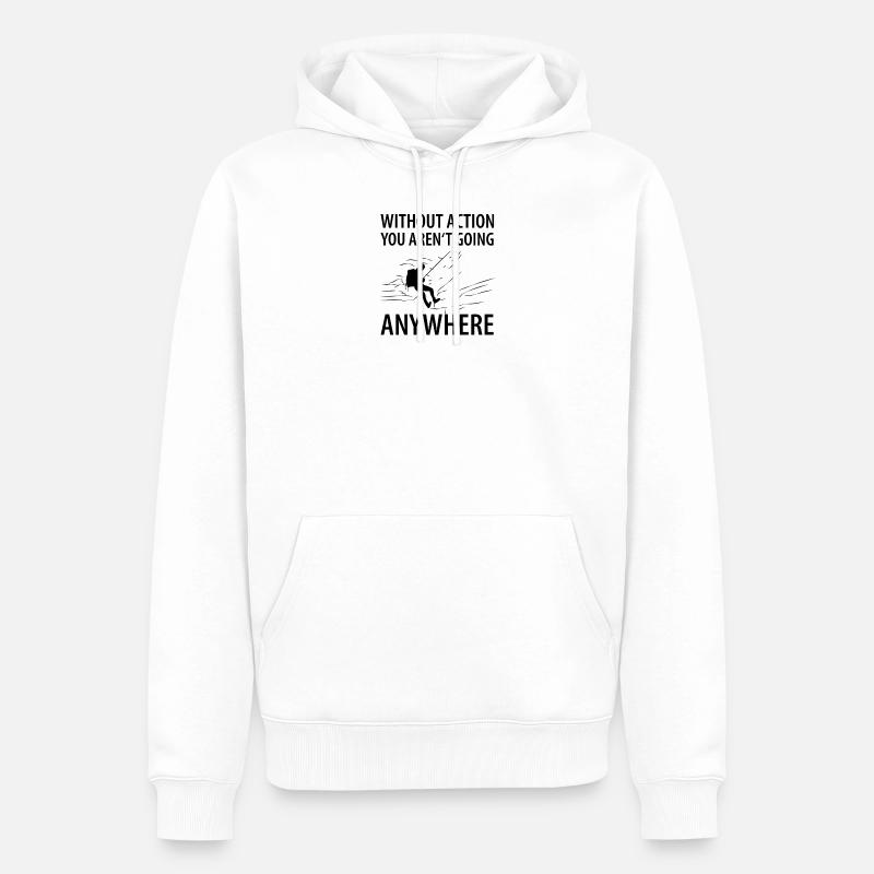 Canyoning - Sweat à capuche Premium bio Homme - blanc