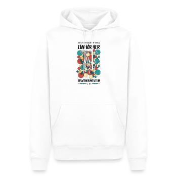 ERGOTHERAPEUTIN ERGOTHERAPIE - Männer Premium Bio Hoodie - Weiß - Vorne - Nico (187cm)