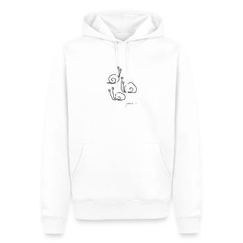 Schneckenmeeting - Cochleae Conventus - Männer Premium Bio Hoodie - Weiß - Vorne - Nico (187cm)