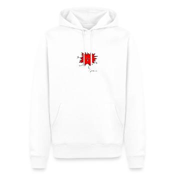 Flauschtier stachelig © Chyropterum Innoxius - Männer Premium Bio Hoodie - Weiß - Vorne - Nico (187cm)