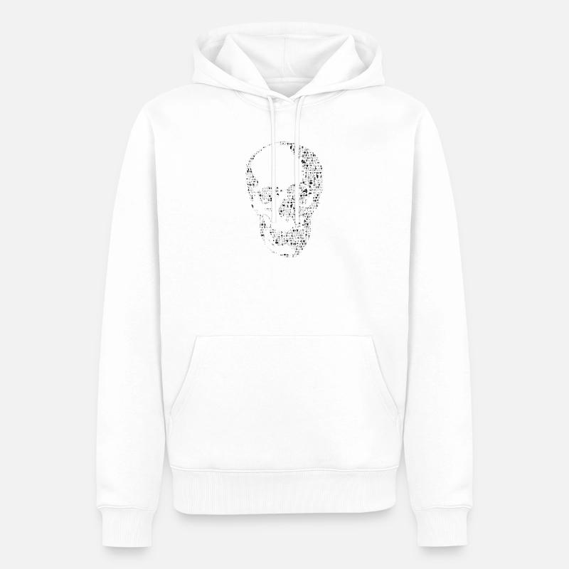 Crane - Sweat à capuche Premium bio Homme - blanc