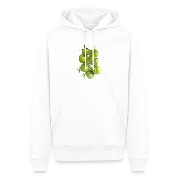 Green tomatoes on the vine - Men’s Premium Organic Hoodie - white - Front - Nico (187cm)