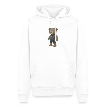 Lord Petzi Triathlet - Männer Premium Bio Hoodie - Weiß - Vorne - Nico (187cm)