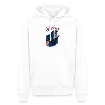 Gymnastique suédoise astronaute pompes fusée cadeau - Sweat à capuche Premium bio Homme - blanc - Devant - Nico (187cm)