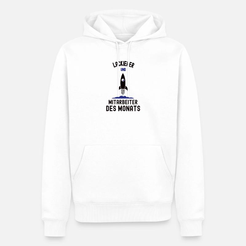Mitarbeiter des Monats Lackierer Bester Maler - Männer Premium Bio Hoodie - Weiß