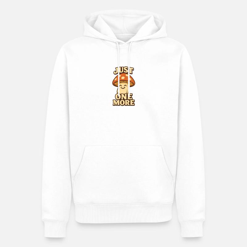 Juste un champignon de plus - Sweat à capuche Premium bio Homme - blanc