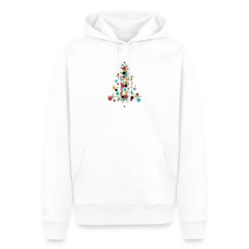Have a Cool Yule! – Retro Weihnachtsdesign - Männer Premium Bio Hoodie - Weiß - Vorne - Nico (187cm)