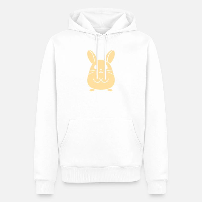 viscacha - Sweat à capuche Premium bio Homme - blanc