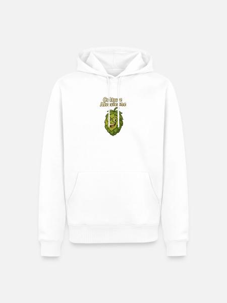 Elsässische Kultur: Hopfe-Maskottchen - Männer Premium Bio Hoodie - Weiß