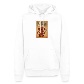 Kleiner Teufel - Männer Premium Bio Hoodie - Weiß - Vorne - Nico (187cm)