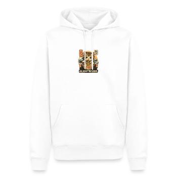 Ramen - Männer Premium Bio Hoodie - Weiß - Vorne - Nico (187cm)