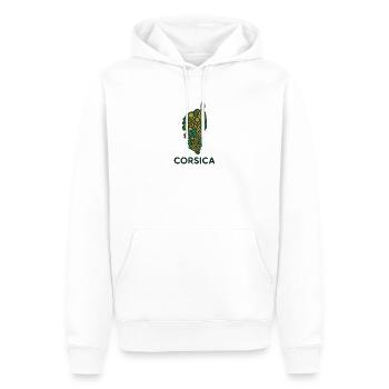 Corsica Immortelle - Men’s Premium Organic Hoodie - white - Front - Nico (187cm)