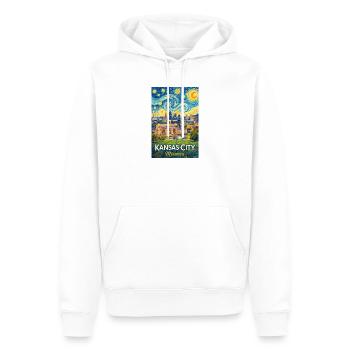 Kansas City Missouri - Männer Premium Bio Hoodie - Weiß - Vorne - Nico (187cm)