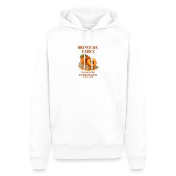 Pfirsich Obst Sommer Retro - Männer Premium Bio Hoodie - Weiß - Vorne - Nico (187cm)
