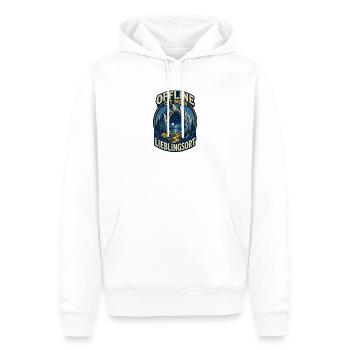 Offline ist mein Lieblingsort – Outdoor - Männer Premium Bio Hoodie - Weiß - Vorne - Nico (187cm)