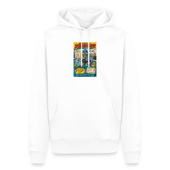 Der Schwimmer – nur noch eine Bahn - Männer Premium Bio Hoodie - Weiß - Vorne - Nico (187cm)